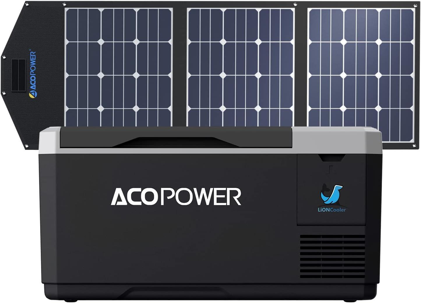 ACOPOWER Solar Freezer Portable Cooler with Solar Panel - Benebomo