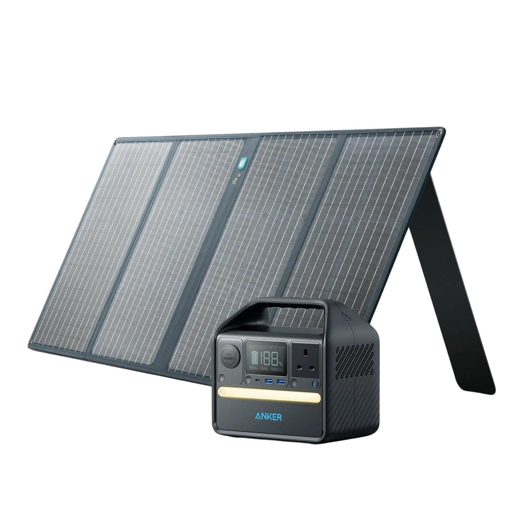 Anker 521 Solar Generator 256Wh with 100W Solar Panel - Benebomo