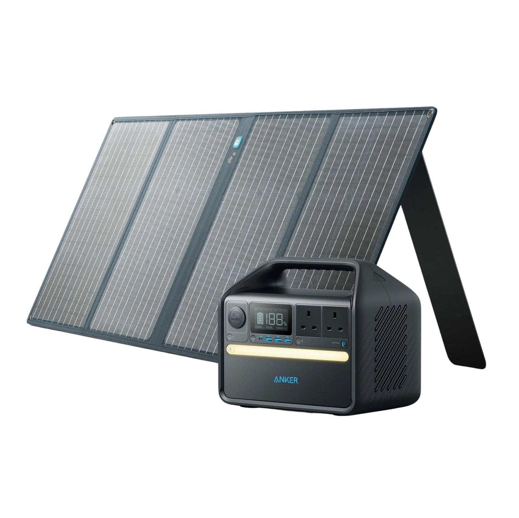 Anker 535 Solar Generator 512Wh with 100W Solar Panel - Benebomo