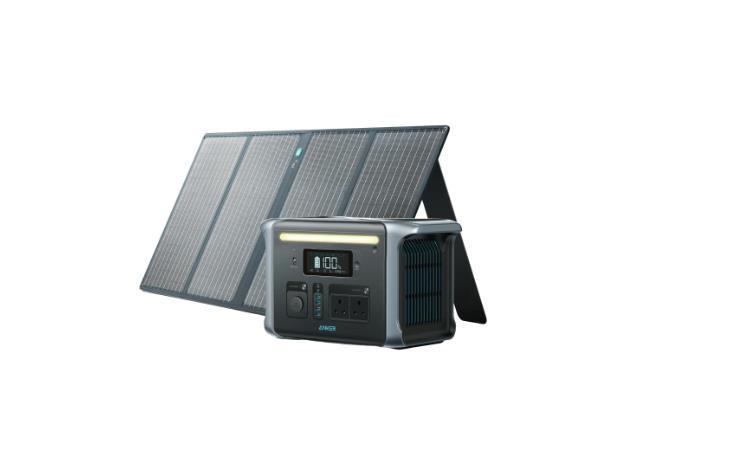 Anker 757 Solar Generator 1229Wh with one 100W Solar Panel - Benebomo