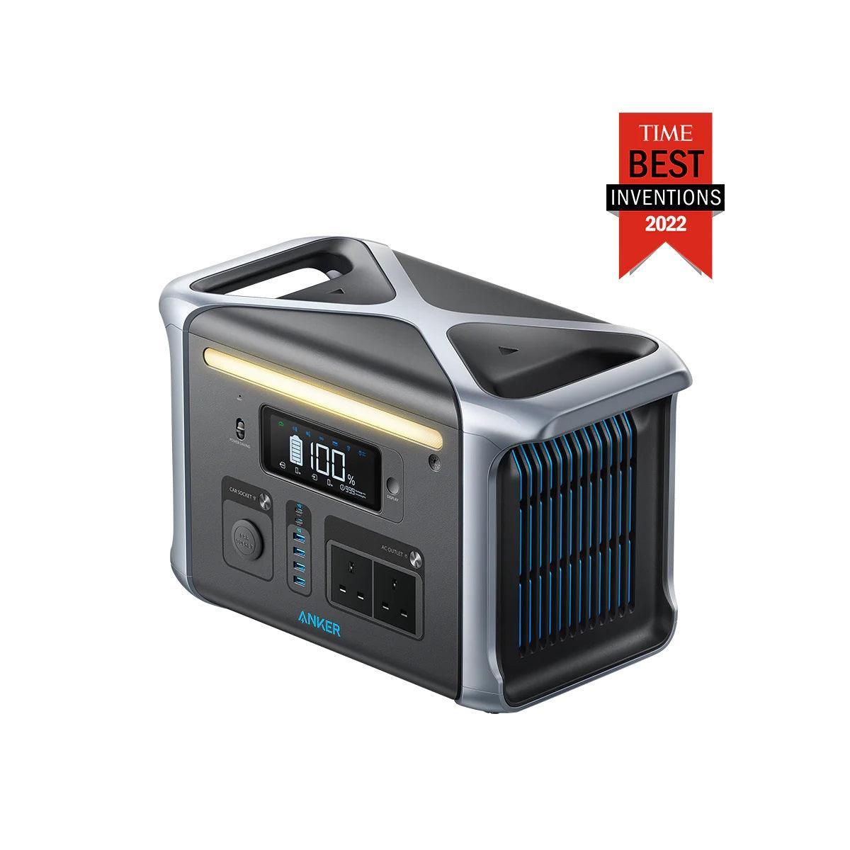 Anker 757 Solar Generator 1229Wh with one 100W Solar Panel - Benebomo