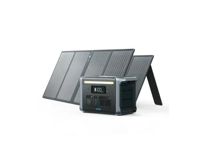 Anker 757 Solar Generator 1229Wh with two 100W Solar Panels - Benebomo