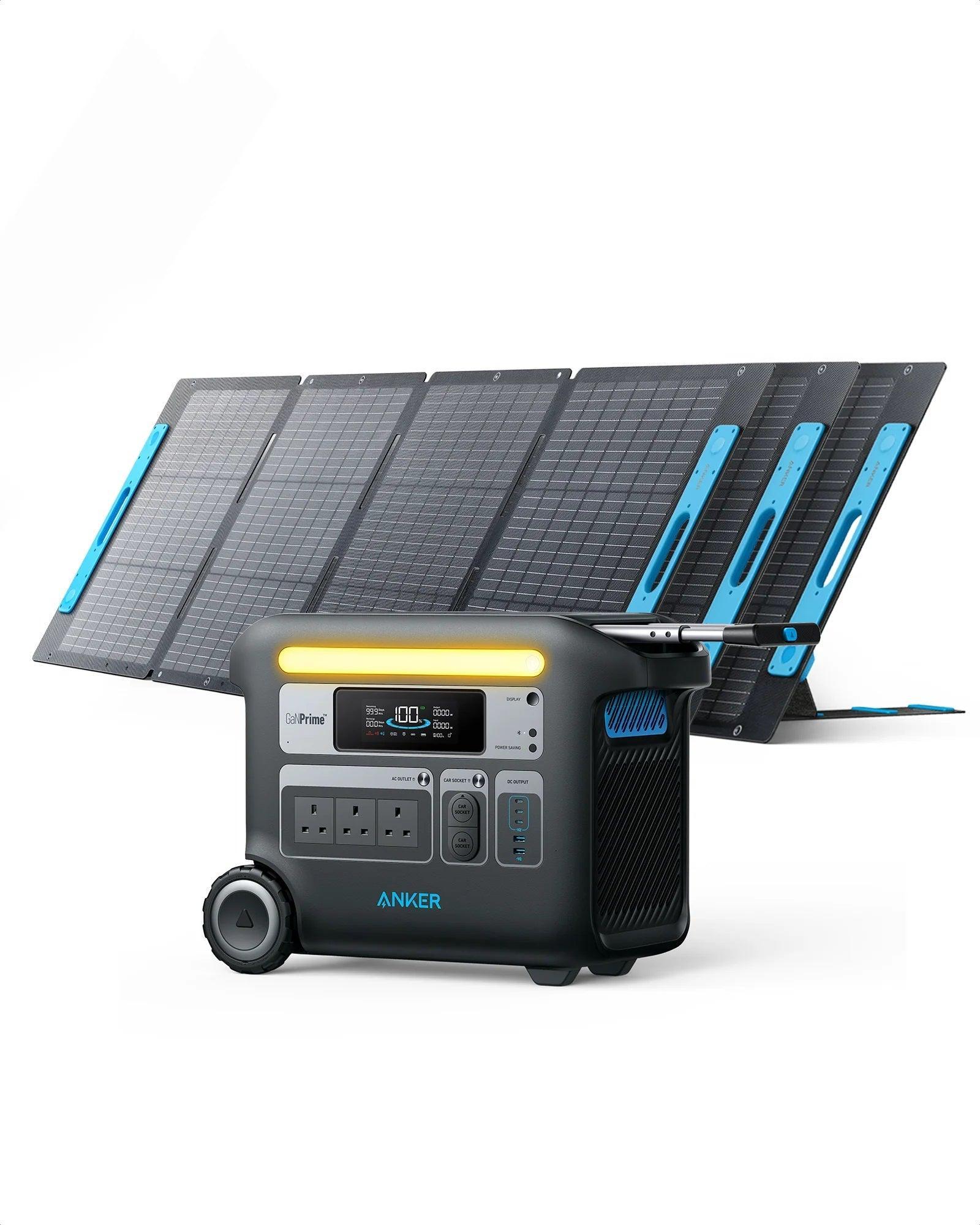 Anker 767 Solar Generator 2048Wh with 3*200W Solar Panels - Benebomo