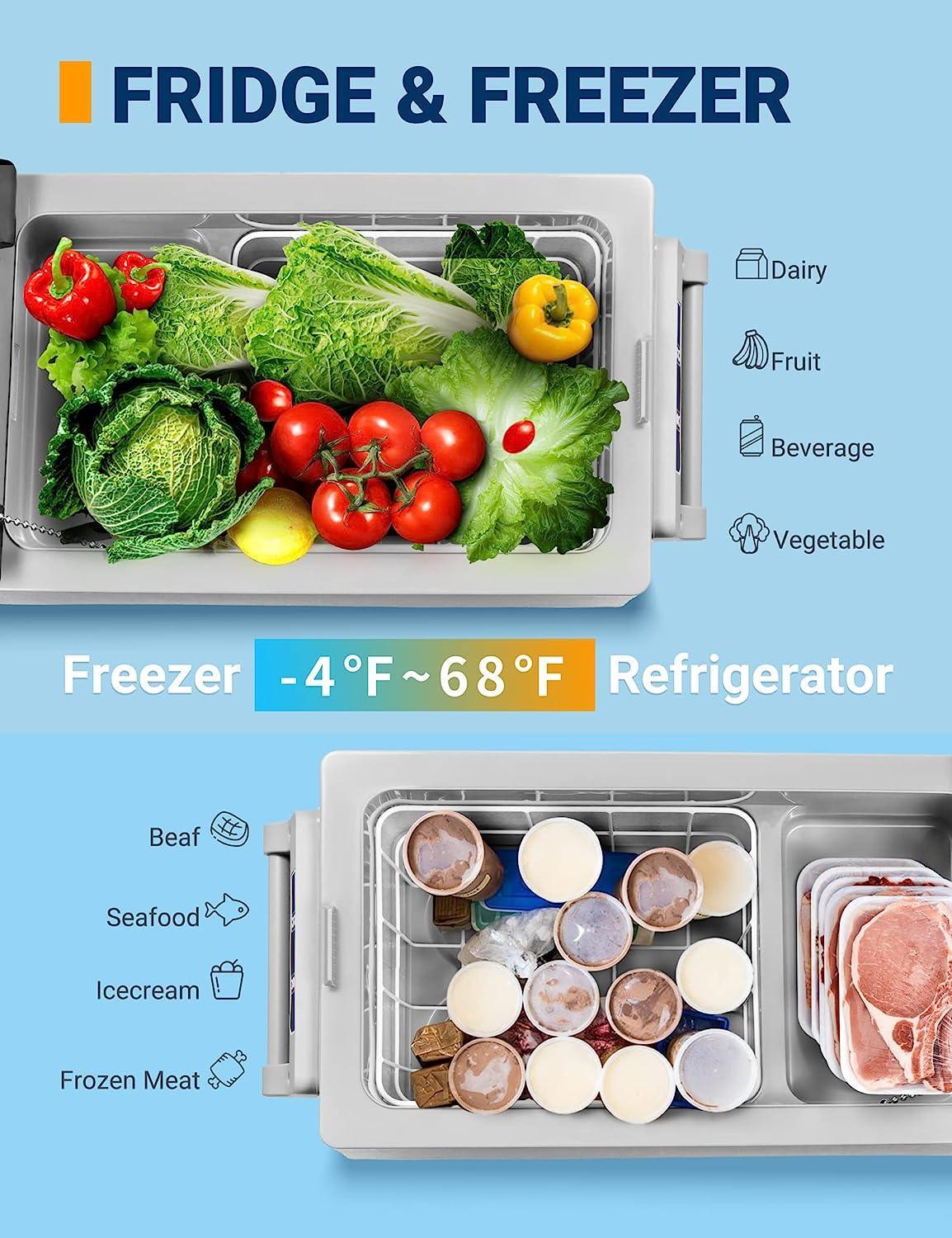 AstroAI Solar Freezer 12 Volt Portable Cooler for Outdoor - Benebomo