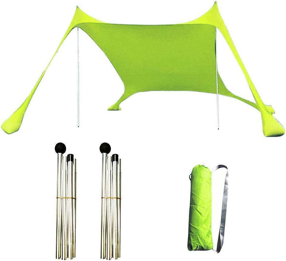 Beach Sun Shade for 4 to 5 Persons Green Color - Benebomo