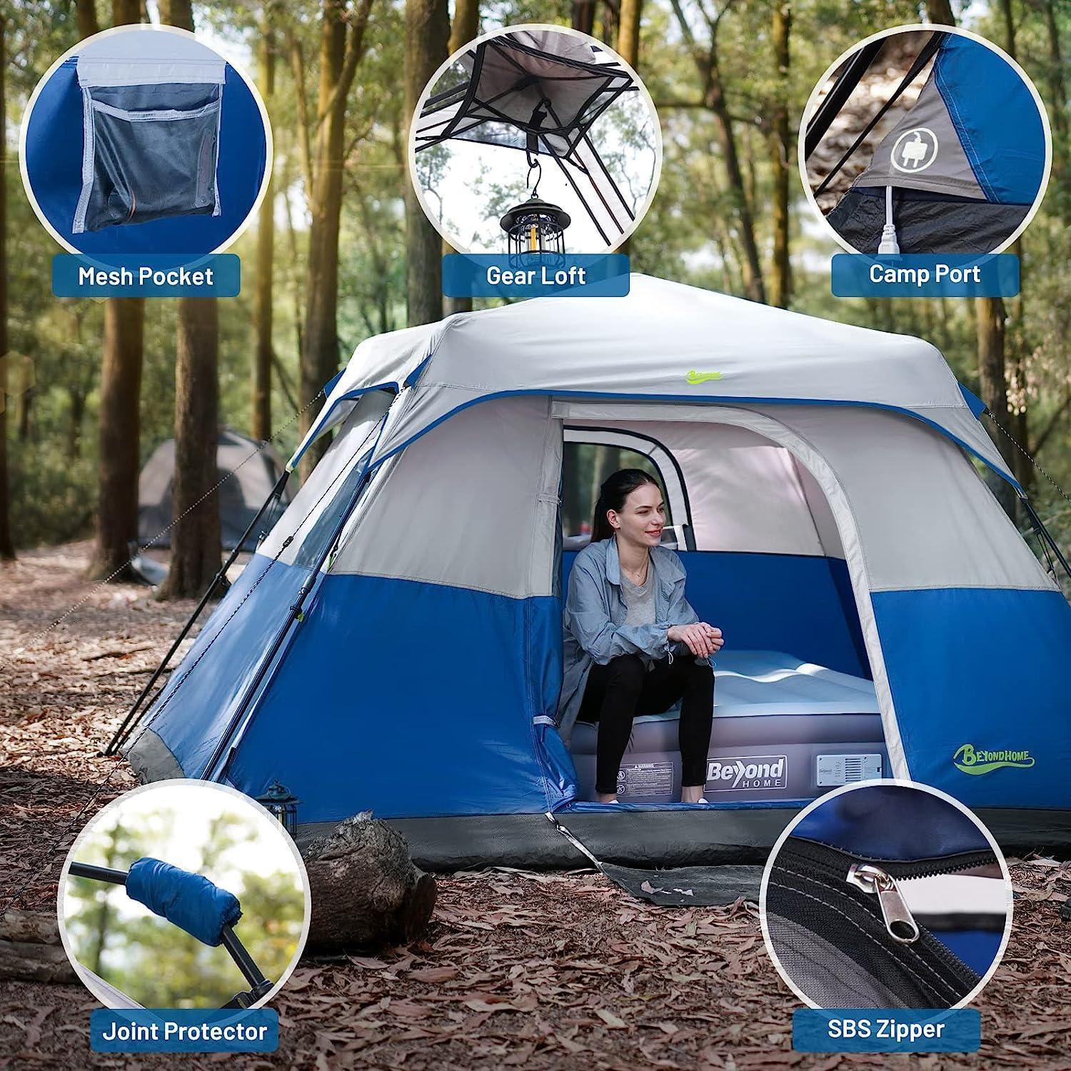 BeyondHOME Instant Cabin Tent for 4 to 6 People Waterproof - Benebomo