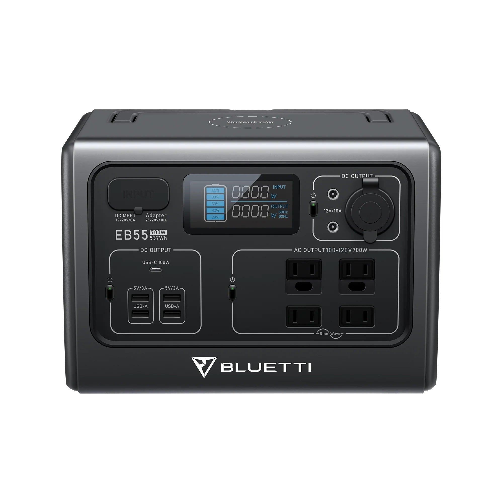 BLUETTI EB55 Portable Power Station 537Wh - Benebomo