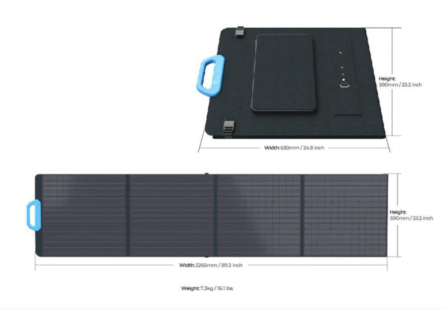 BLUETTI PV200 Portable Solar Panel for Camping 200W - Benebomo