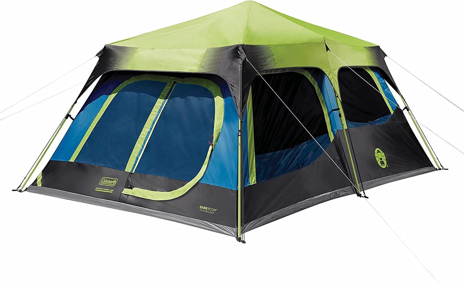 Coleman Cabin Tent with Instant Setup for 4 to 10 Person Weatherproof - Benebomo