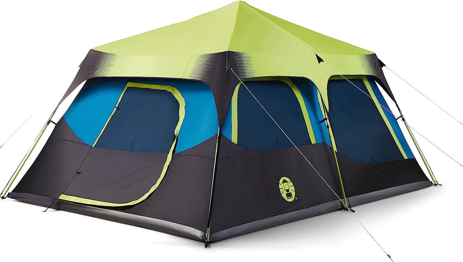 Coleman Cabin Tent with Instant Setup for 4 to 10 Person Weatherproof - Benebomo