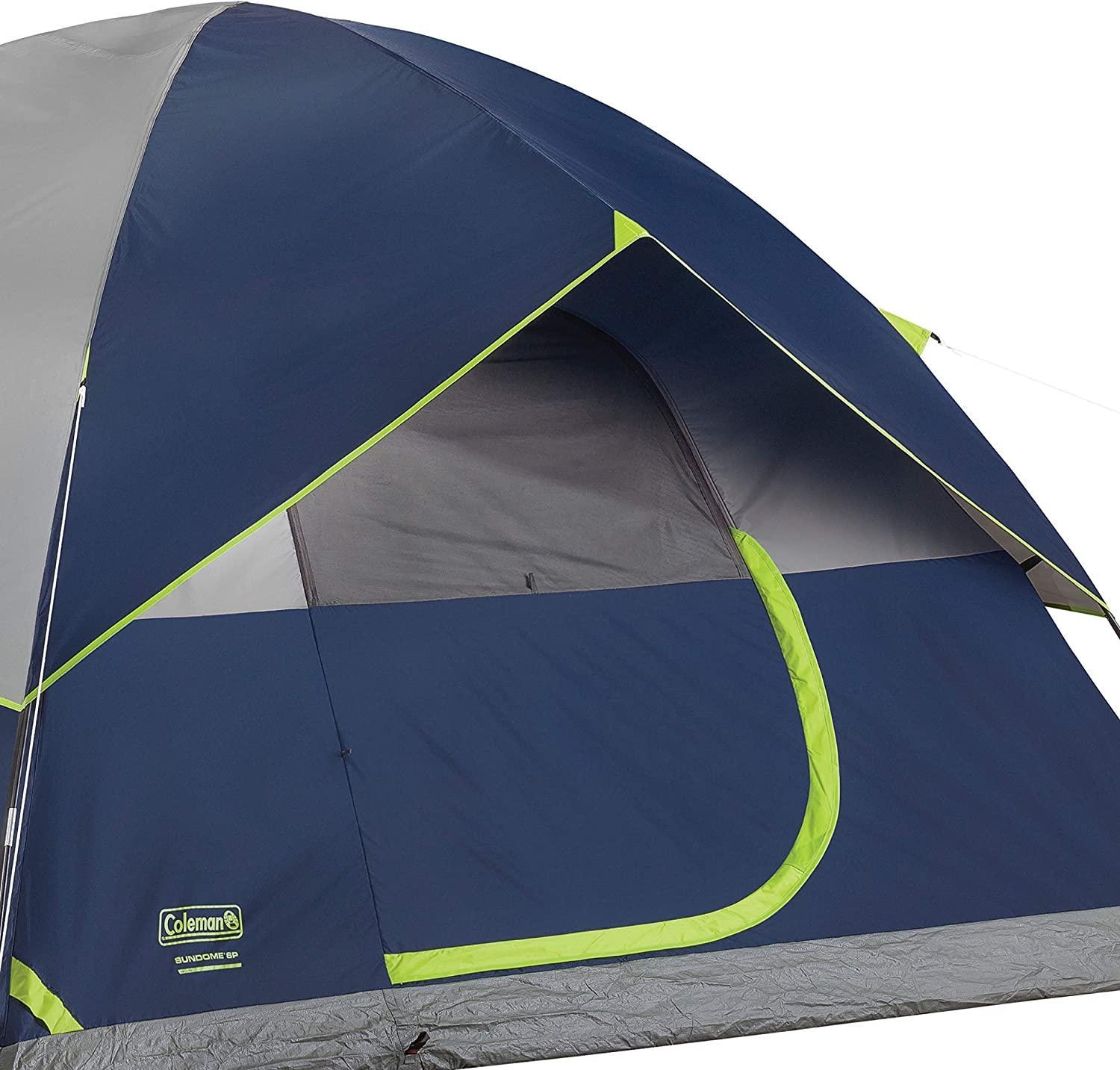 Coleman Dome Tent for 2 Person Easy Setup Waterproof - Benebomo