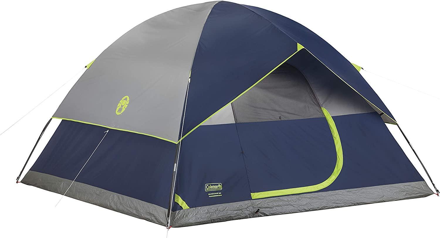 Coleman Dome Tent for 2 Person Easy Setup Waterproof - Benebomo