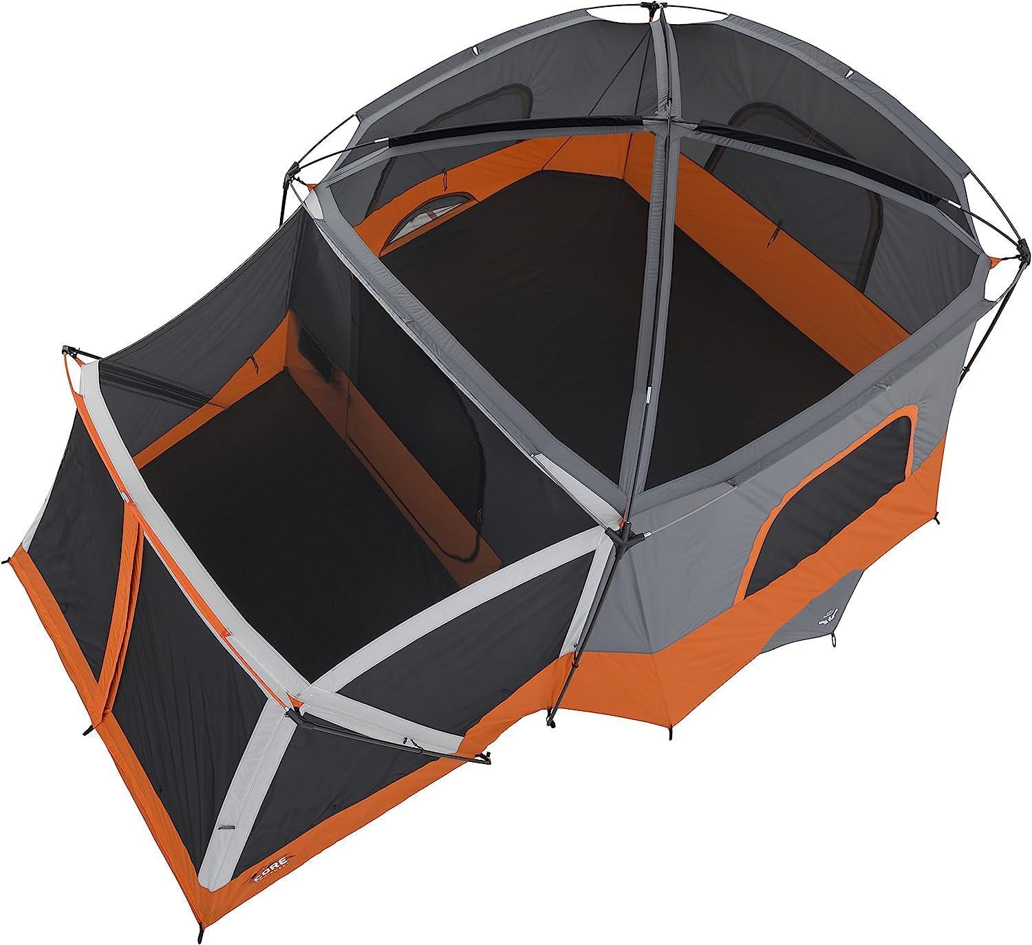 CORE Multiple Room Cabin Tent for 11 Person - Benebomo