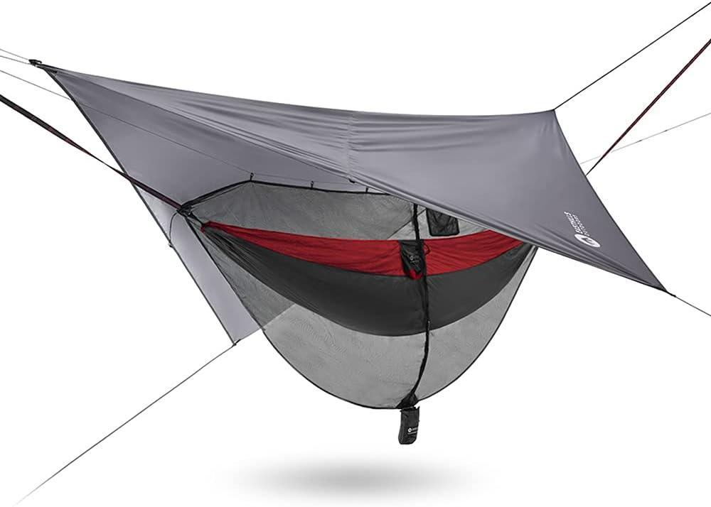 Easthills Outdoors Hammock Tent for 2 People Gray Nylon Waterproof - Benebomo