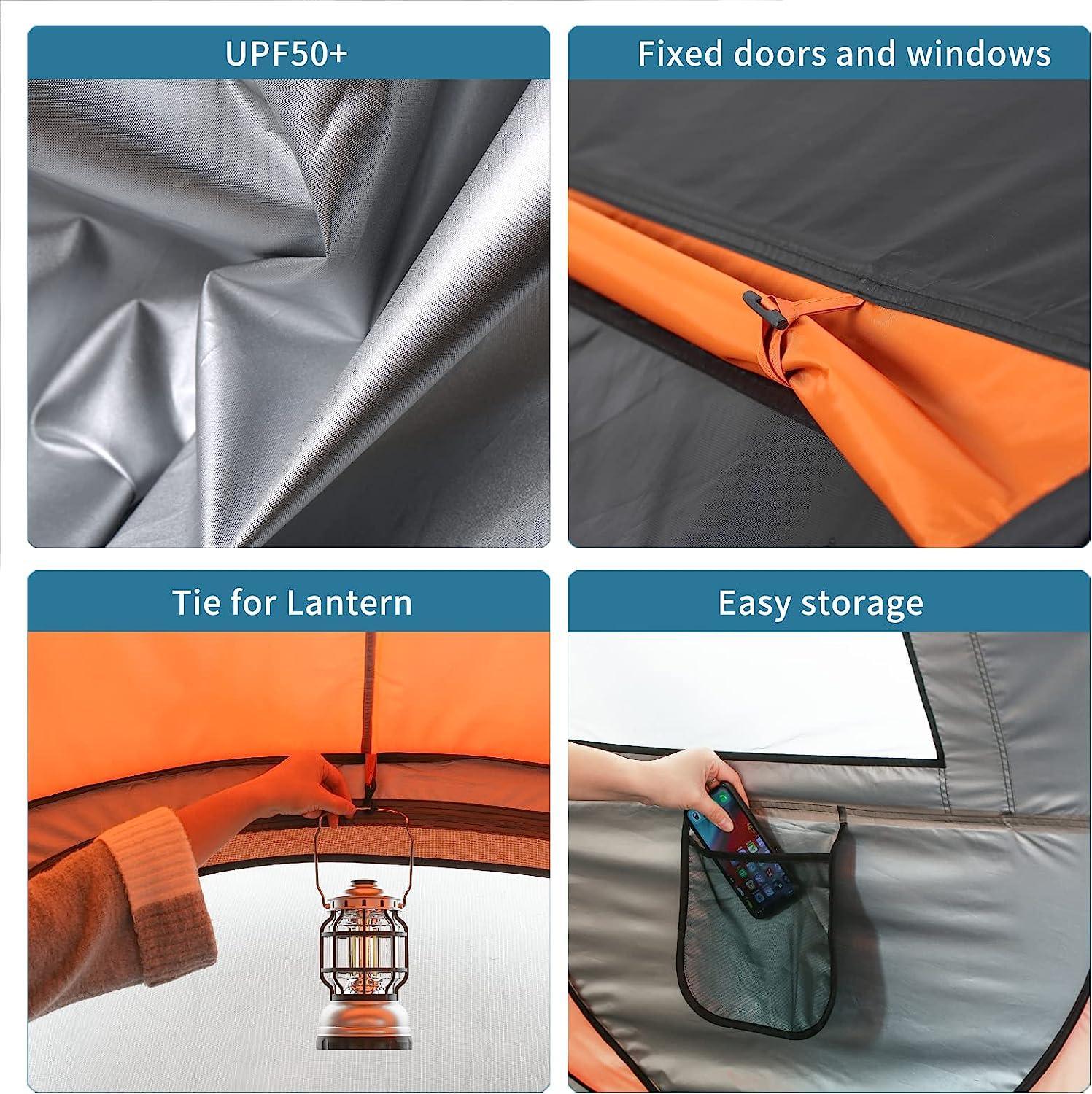 EchoSmile Dome Tent 6 Person Pop Up Tent - Benebomo