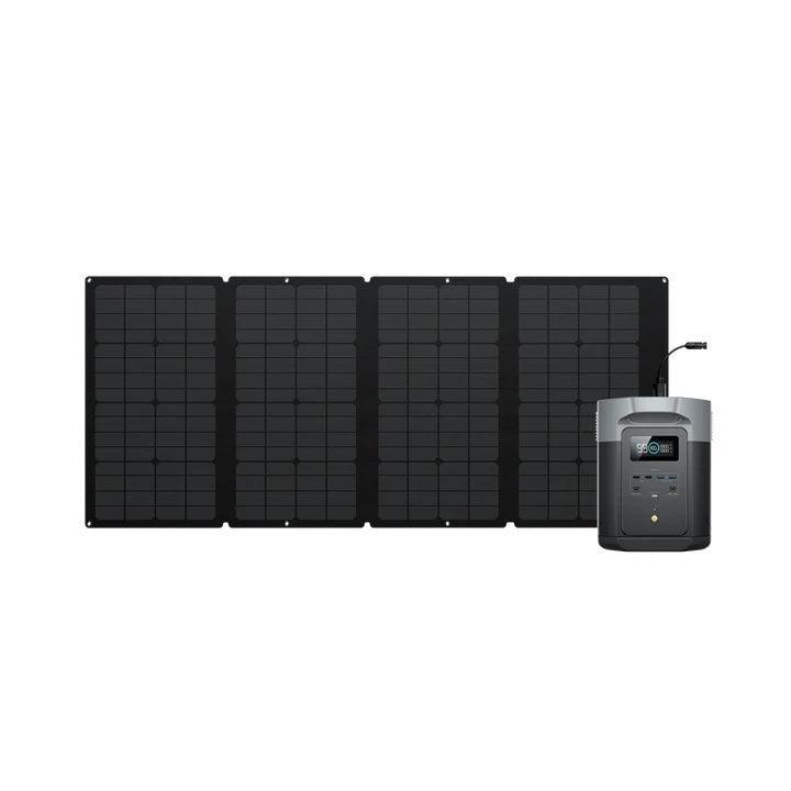 EcoFlow Solar Generator DELTA 2 Max with 160W Portable Solar Panel - Benebomo