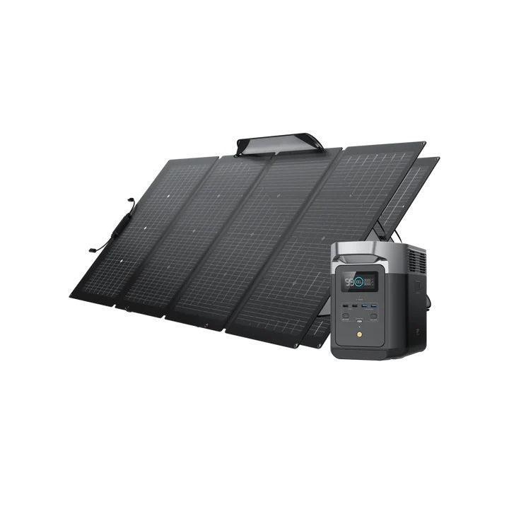 EcoFlow Solar Generator DELTA 2 with 220W Portable Solar Panel - Benebomo