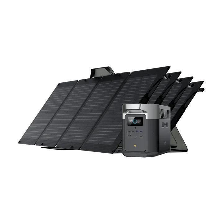 EcoFlow Solar Generator DELTA Max 2000 with 110W Portable Solar Panel - Benebomo