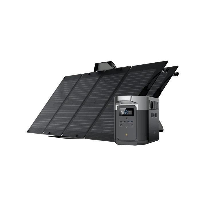 EcoFlow Solar Generator DELTA Max 2000 with 110W Portable Solar Panel - Benebomo