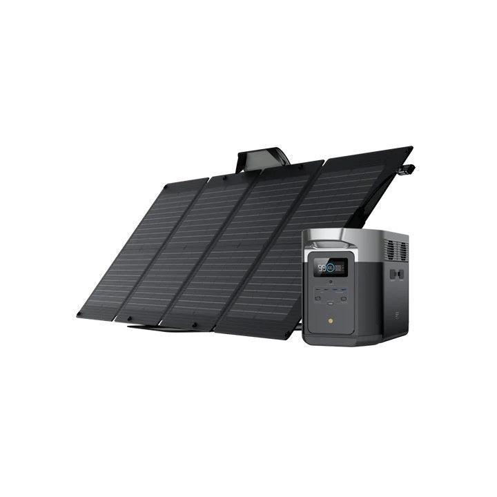 EcoFlow Solar Generator DELTA Max 2000 with 110W Portable Solar Panel - Benebomo