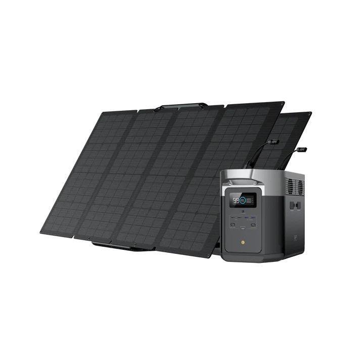 EcoFlow Solar Generator DELTA Max 2000 with 160W Portable Solar Panel - Benebomo