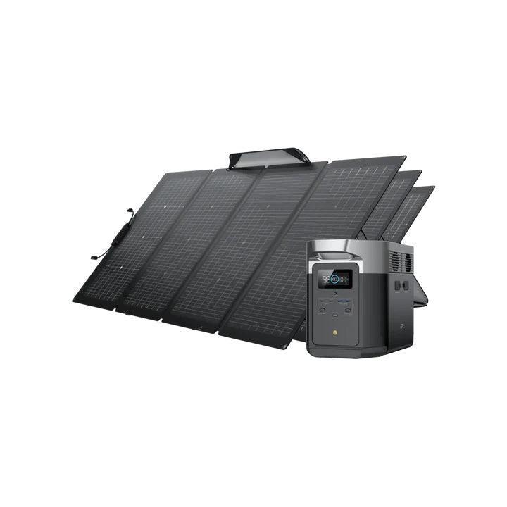 EcoFlow Solar Generator DELTA Max 2000 with 220W Portable Solar Panel - Benebomo