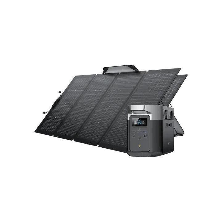 EcoFlow Solar Generator DELTA Max 2000 with 220W Portable Solar Panel - Benebomo