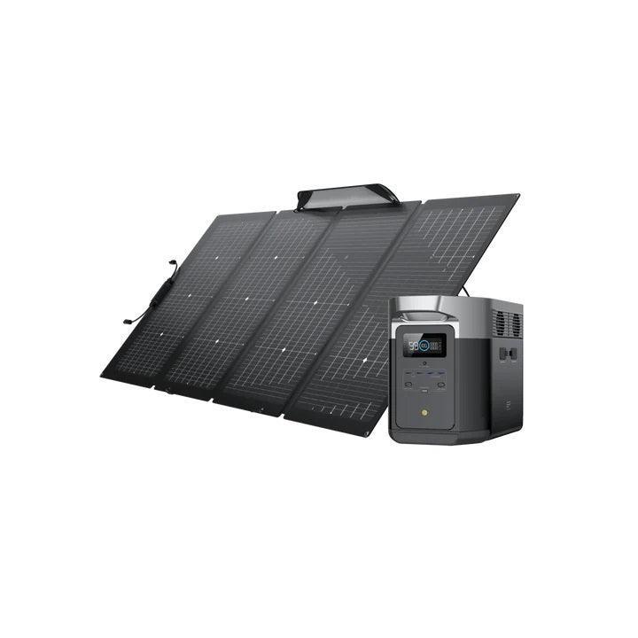 EcoFlow Solar Generator DELTA Max 2000 with 220W Portable Solar Panel - Benebomo