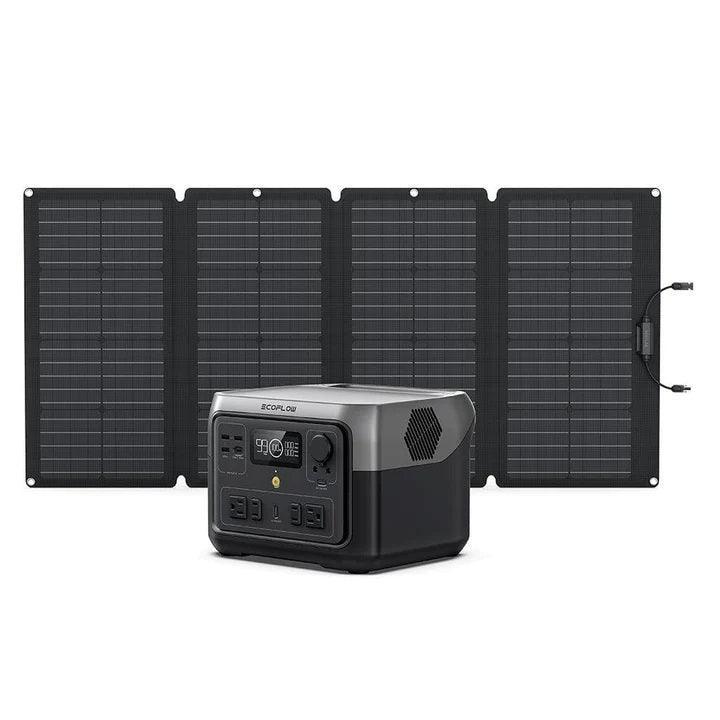 EcoFlow Solar Generator RIVER 2 Max with 160W Portable Solar Panel - Benebomo