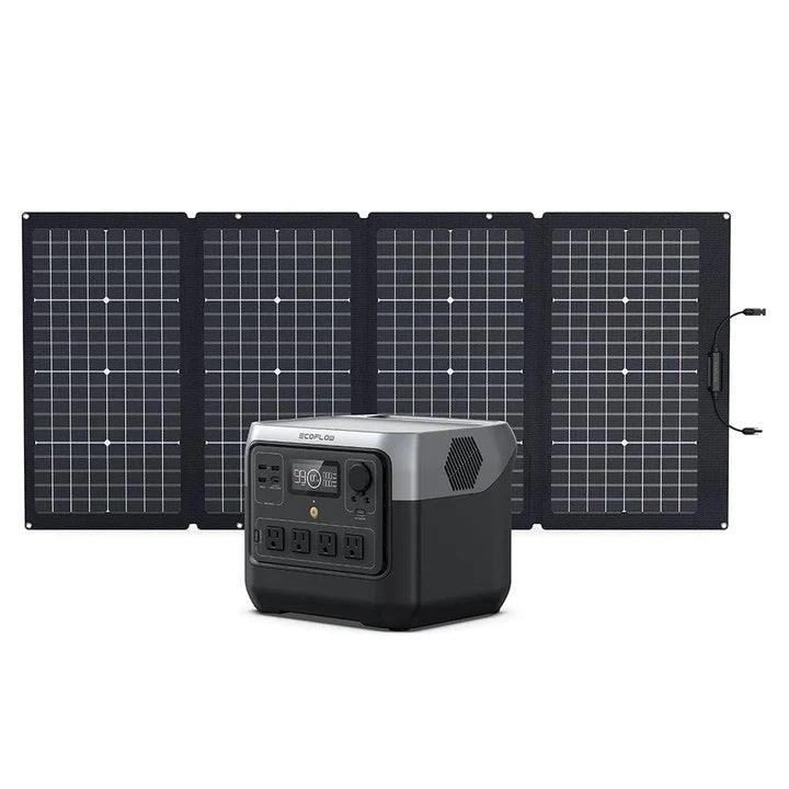 EcoFlow Solar Generator RIVER 2 Pro with 220W Portable Solar Panel - Benebomo