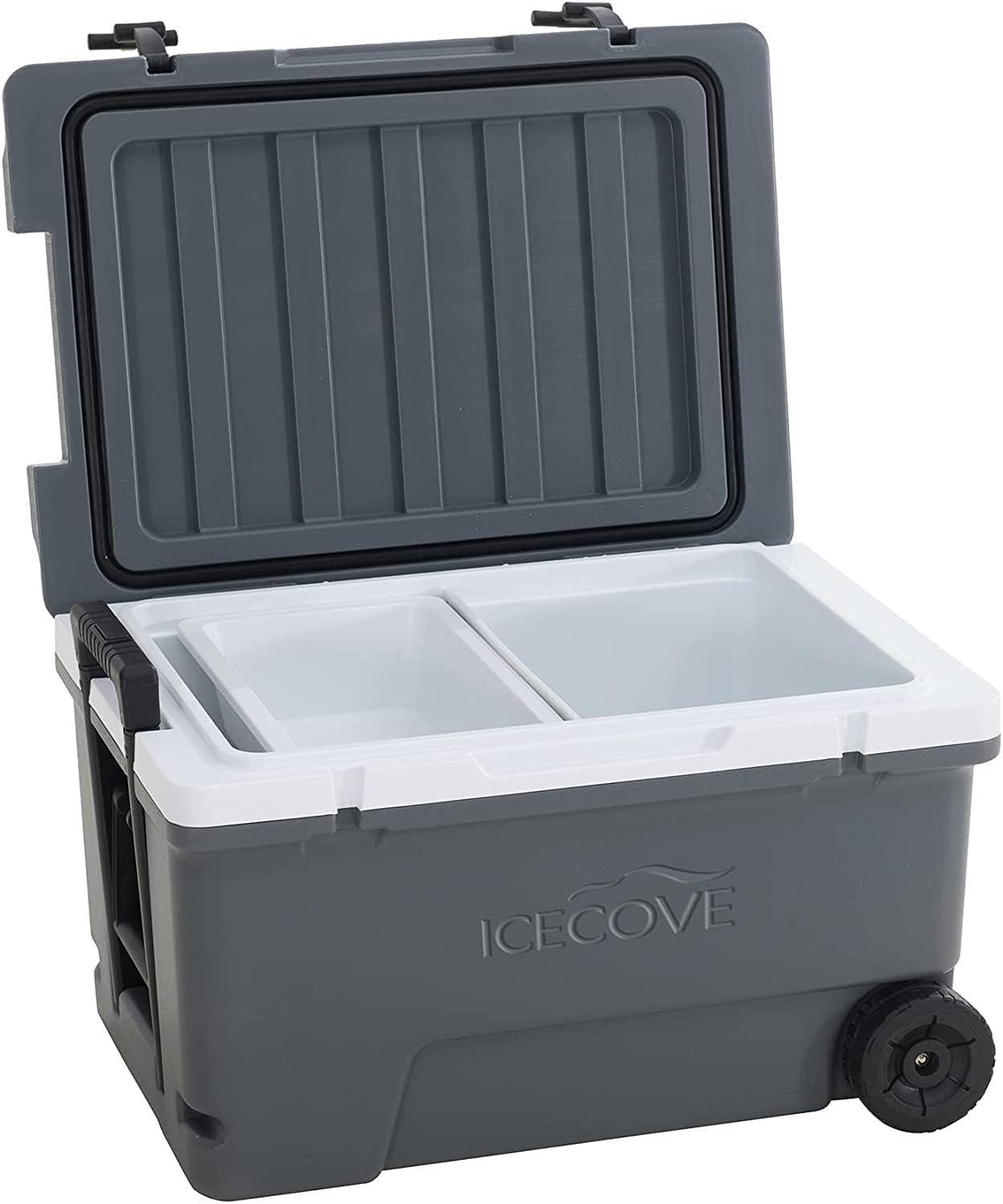 IceCove Solar Cooler Portable Freezer with Wheels and Handle - Benebomo