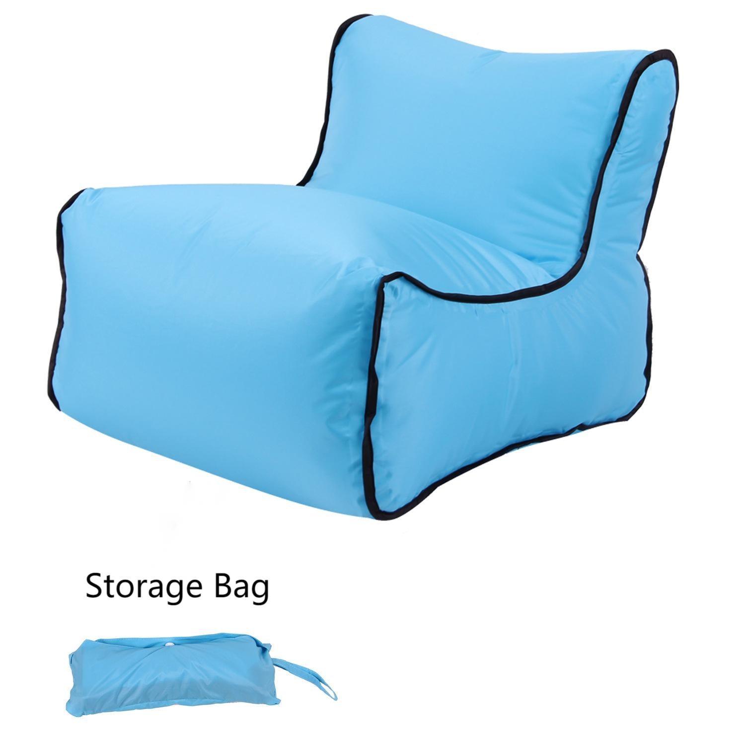 Inflatable Sofa for 1 Person Nylon Portable - Benebomo