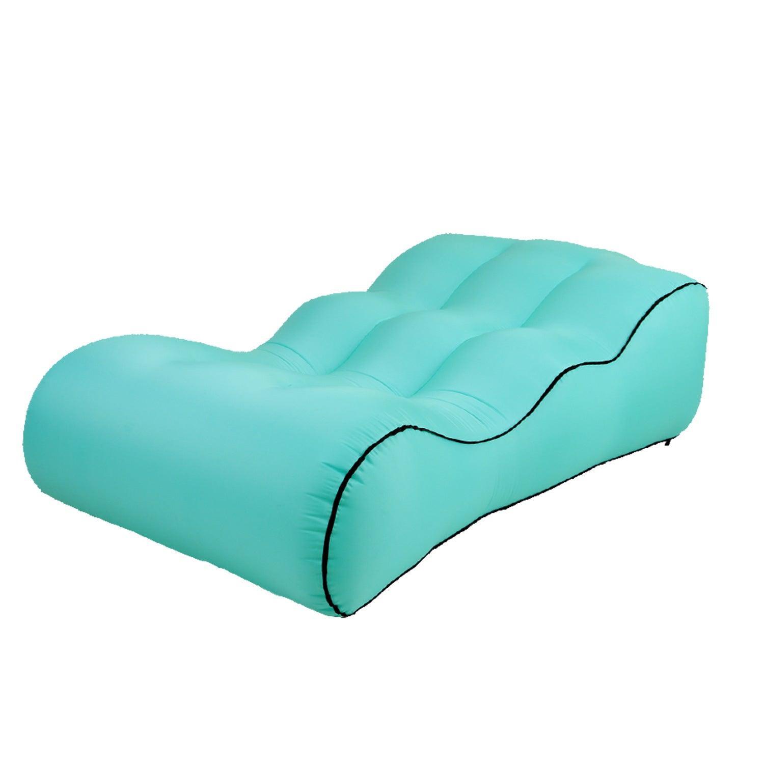 Inflatable Sofa Large Chaise Longue Durable Nylon - Benebomo