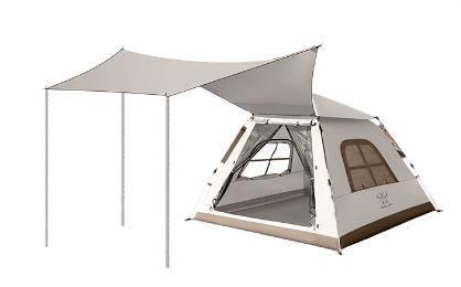 Instant Cabin Tent for 3 to 5 People Waterproof Oxford Canopy Tent - Benebomo