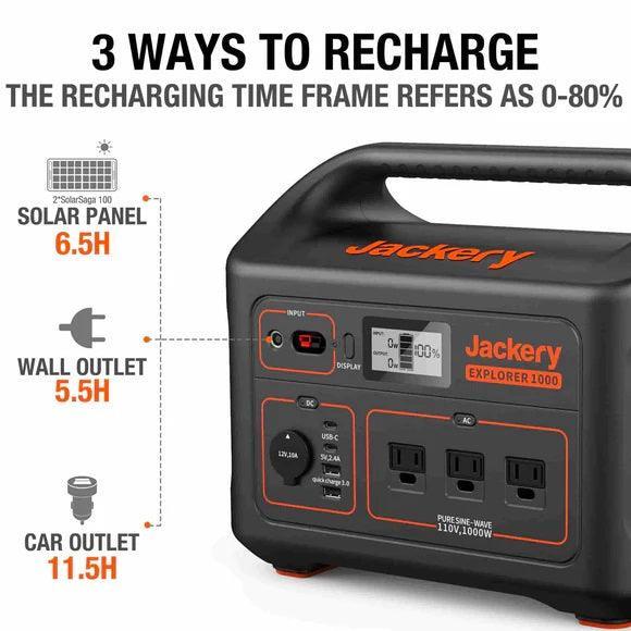 Jackery Explorer 1000 Portable Power Station 1002Wh - Benebomo