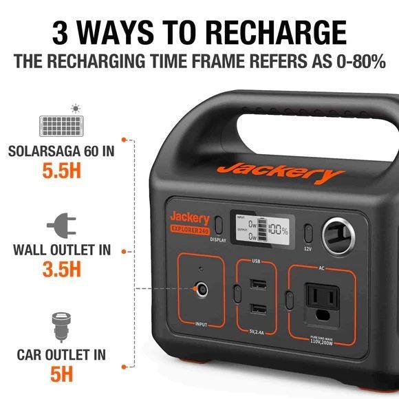 Jackery Explorer 240 Portable Power Station 240Wh - Benebomo