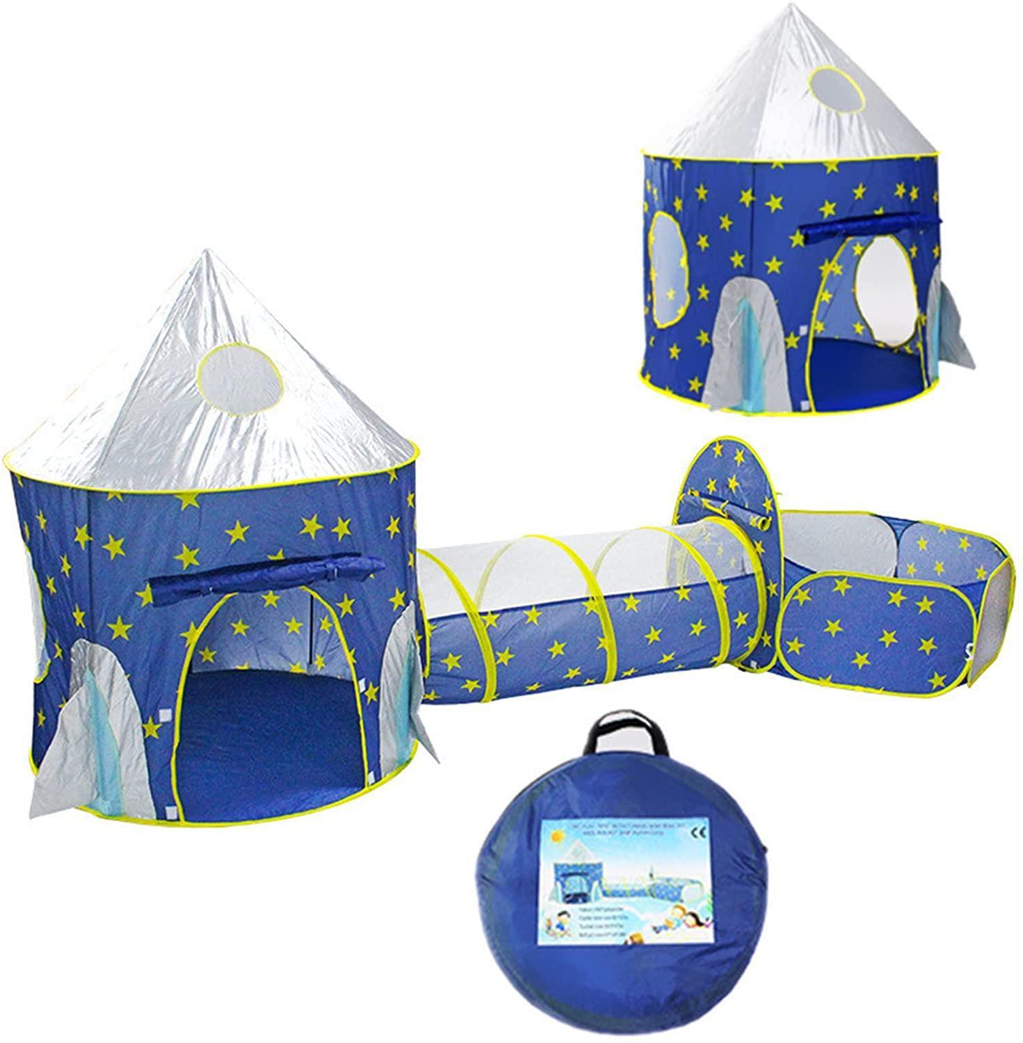 Kid's Blue Moon and Star Tunnel Tent Waterproof - Benebomo