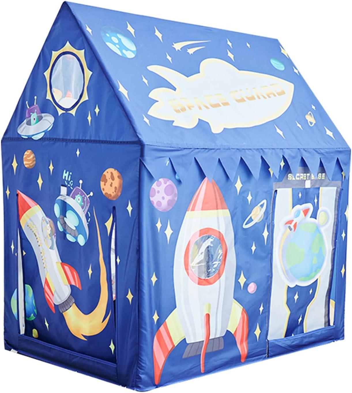 Kid's Blue Wendy House Aerospace Play Tent - Benebomo