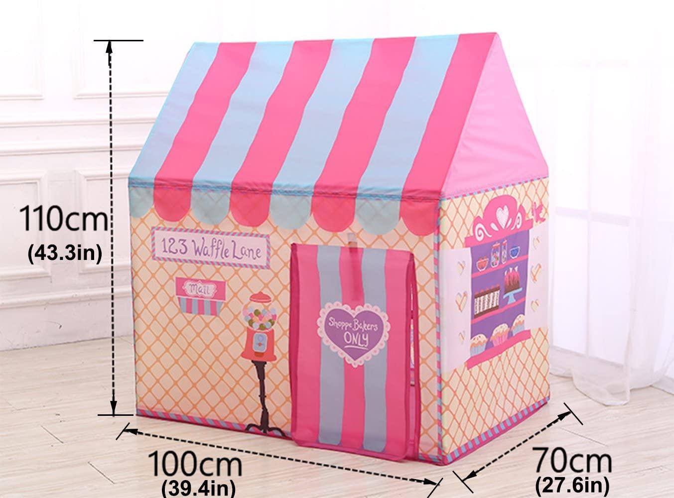 Kid's Pink Tent Polyester Wendy House Benebomo - Benebomo