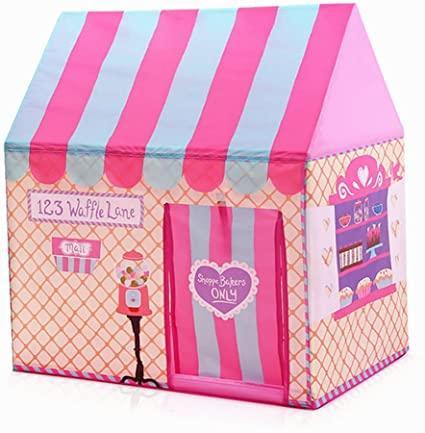 Kid's Pink Tent Polyester Wendy House Benebomo - Benebomo