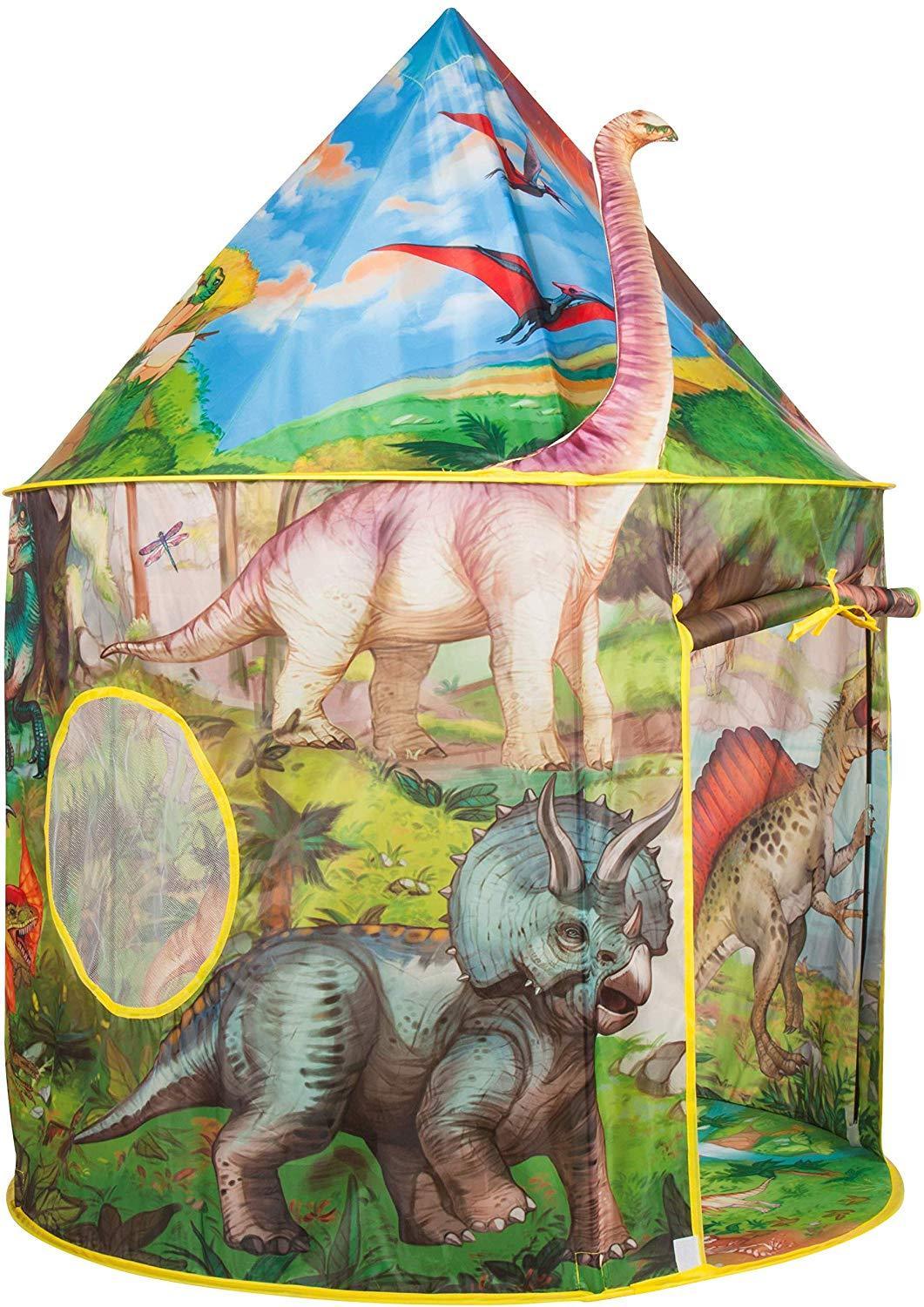 Kid's Yurt Tent Polyester 3D Dinosaur Play Tent - Benebomo