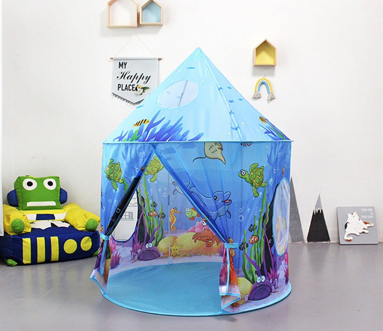 Kid's Yurt Tent Polyester Ocean Play Tent - Benebomo