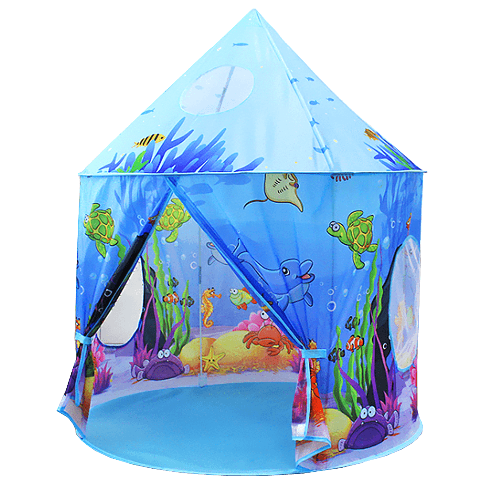 Kid's Yurt Tent Polyester Ocean Play Tent - Benebomo