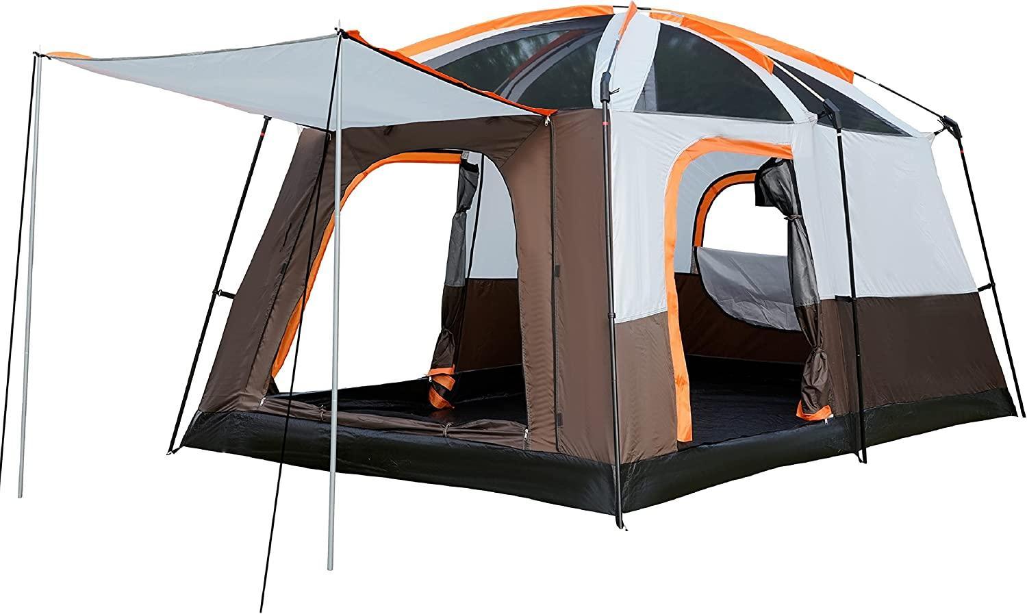 KTT Family Cabin Tent for 4 to 6 Person Waterproof Manual Installation - Benebomo