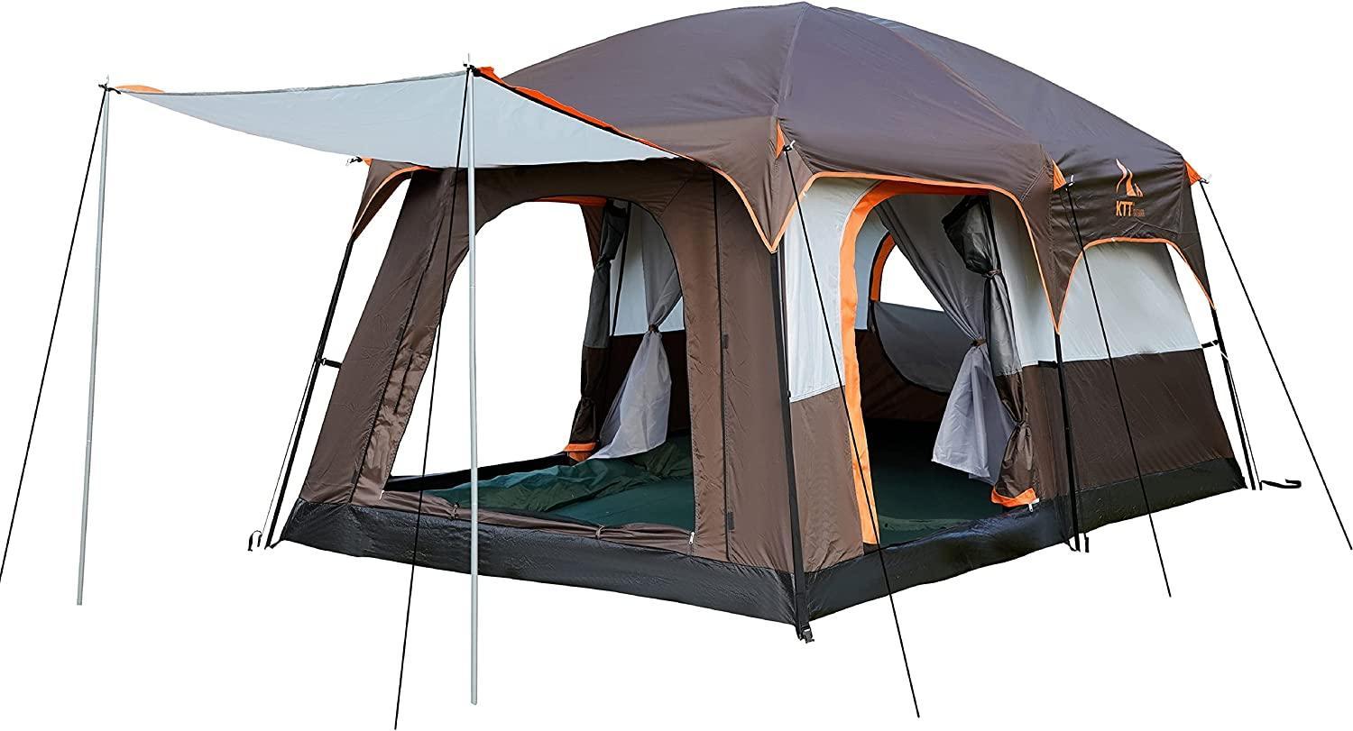 KTT Family Cabin Tent for 4 to 6 Person Waterproof Manual Installation - Benebomo