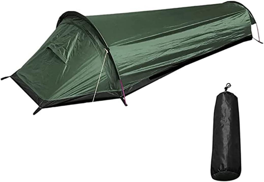 MYOYAY Bivy Tent for 1 Person Green Polyester Ultralight Waterproof - Benebomo