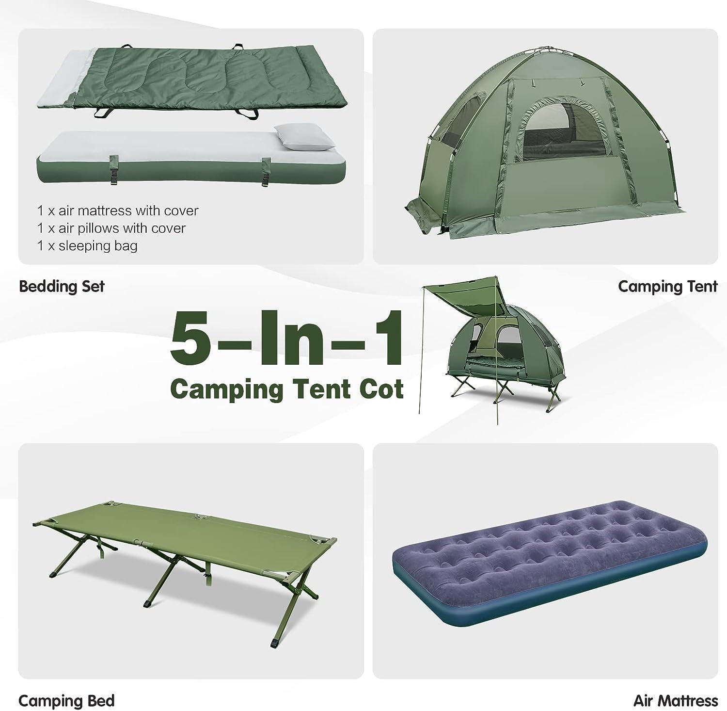 Nightcore Tent Cot for 1 Person Folding Tent Cot Waterproof Pop Up Tent - Benebomo