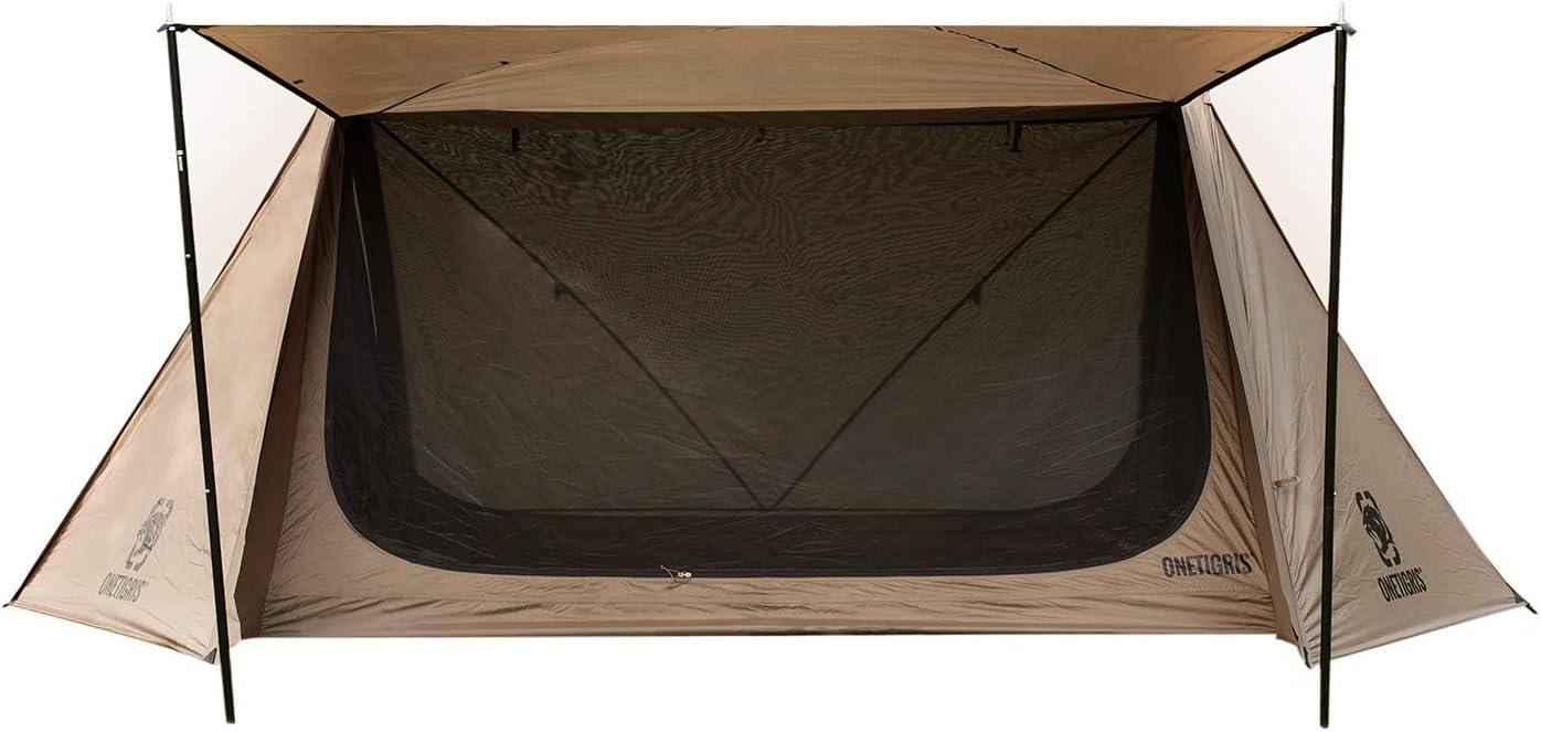 OneTigris Ridge Tent for 2 People Brown Nylon Waterproof - Benebomo