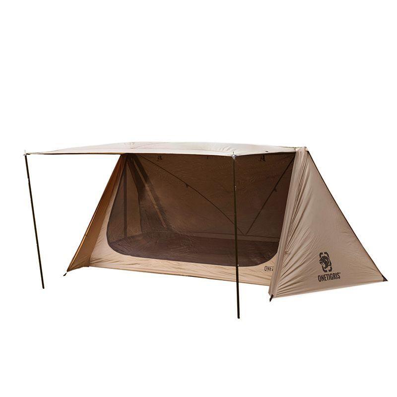 OneTigris Ridge Tent for 2 People Brown Nylon Waterproof - Benebomo