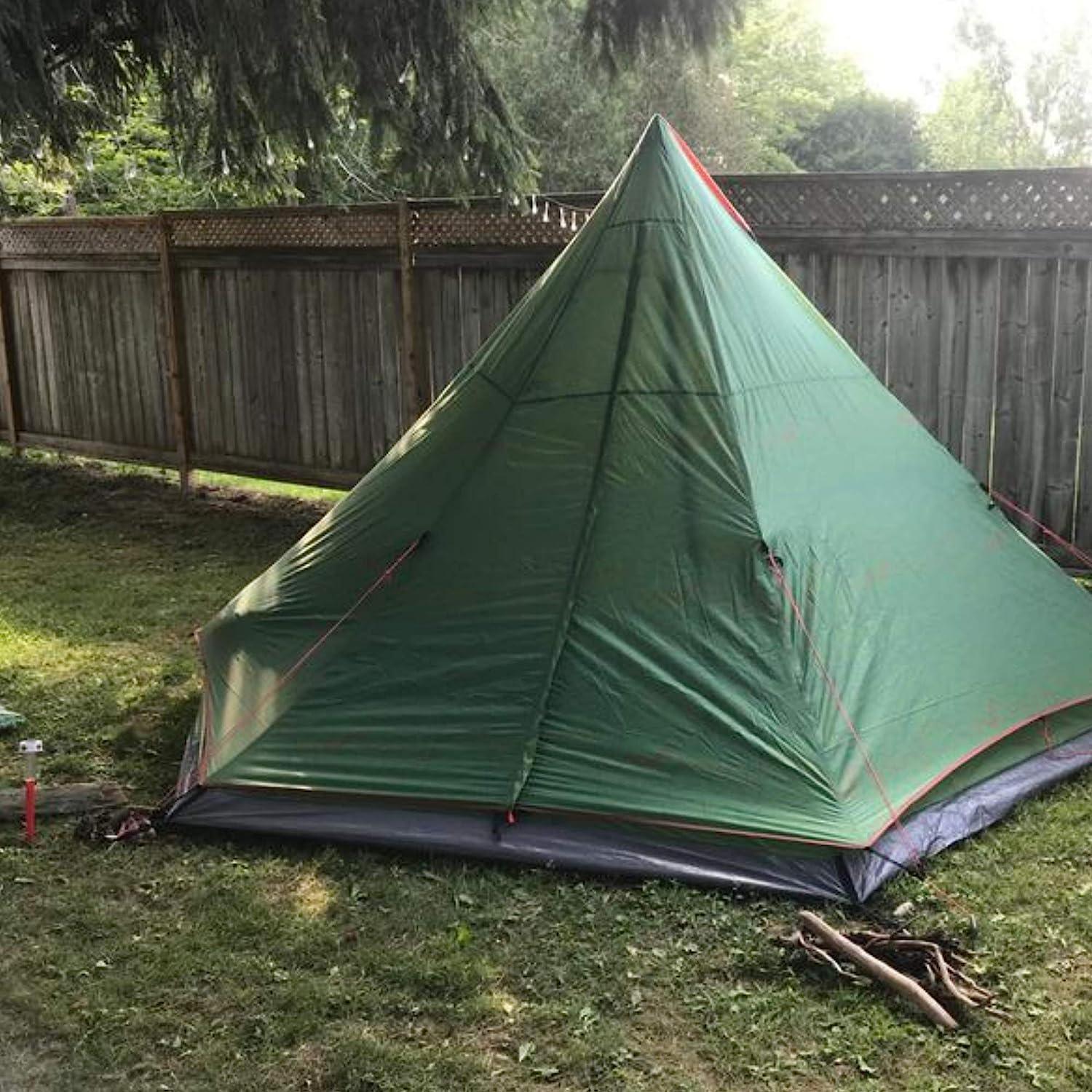 Outbound Pyramid Tent for 6 Person 2 Season Teepee Tent - Benebomo